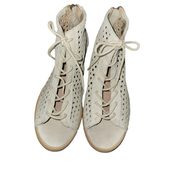 Taupe/Silver Metallic Musse & Cloud Aiden Flat Sandals 40 8.5 - Picture 7 of 10